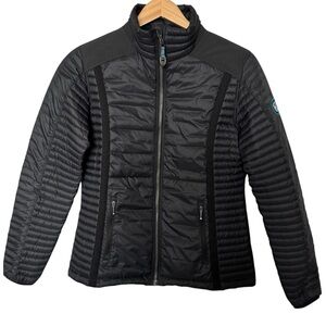 KUHL Women's Spyfire Goose Down Puffer Jacket 800-Fill Winter Coat Black Small